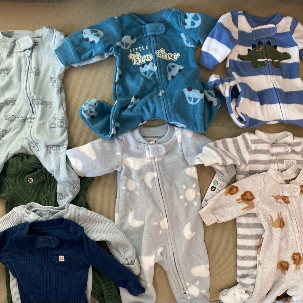 Premie Baby boy bundle 10 onesies